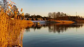 Wschód słońca nad jeziorem Święcajty w Kolonii Rybackiej - zdjęcie 8