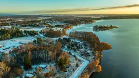 Zimowe Mazury na ujęciach z drona, styczeń 2025 r. - zdjęcie 24