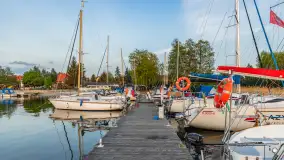 Zachód słońca nad jeziorem Bocznym w Rydzewie, maj 2024 r. - zdjęcie 10