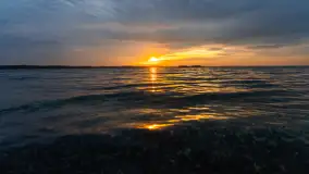 Zachód słońca nad jeziorem Dargin, styczeń 2025 r. - zdjęcie 24