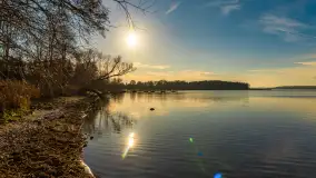 Popołudnie nad jeziorem Kisajno przy Pierkunowie, styczeń 2025 r. - zdjęcie 32