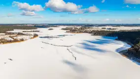 Zatoka Mrówki i jezioro Ryńkie w zimowej odsłonie, luty 2024 r. - zdjęcie 20