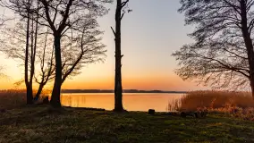 Zachód słońca nad jeziorem Tałty, luty 2025 r. - zdjęcie 14