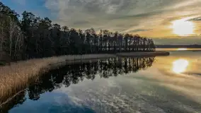 Pole namiotowe Flosek nad jeziorem Bełdany, luty 2025 r. - zdjęcie 5