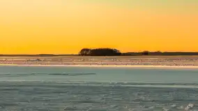 Jezioro Dargin przed zachodem słońca, luty 2025 r. - zdjęcie 11