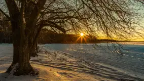 Jezioro Dargin przed zachodem słońca, luty 2025 r. - zdjęcie 13