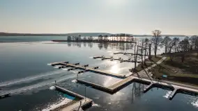 Przystań Nautica w zimowej scenerii, luty 2025 r. - zdjęcie 27