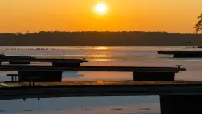 Zachód słońca nad zatoką Tracz, jezioro Kisajno, Giżycko - zdjęcie 18