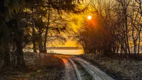 Zachód słońca na Fuledzie, jezioro Dobskie, marzec 2025 r. - zdjęcie 25