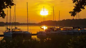 Wschody słońca w Łabędzim Ostrowiu nad jeziorem Kisajno - zdjęcie 4