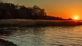 Zachód słońca nad Darginem, marzec 2025 r. - zdjęcie 2