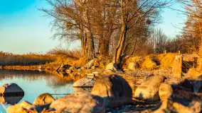 Zachód nad jeziorem Śniardwy, Szeroki Ostrów, marzec 2025 r. - zdjęcie 5