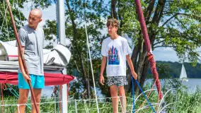 Jeszcze jeden raz nad Jeziorakiem z wizytą w szkole żeglarstwa Ważka - zdjęcie 25