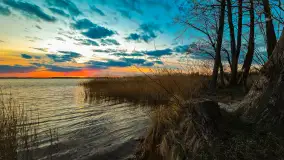 Kwietniowy zachód słońca nad jeziorem Niegocin, Bystry - zdjęcie 17