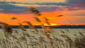 Kwietniowy zachód słońca nad jeziorem Niegocin, Bystry - zdjęcie 2