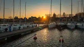 Zachód słońca nad Wilkasami, PTTK Wilkasy, kwiecień 2025 r. - zdjęcie 16