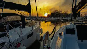 Zachód słońca nad Sztynortem, kwiecień 2025 r. - zdjęcie 13