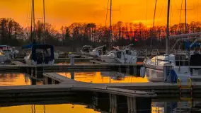 Zachód słońca nad Sztynortem, kwiecień 2025 r. - zdjęcie 9