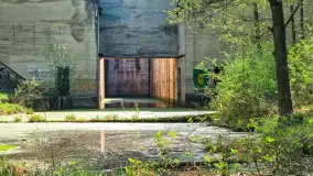 Śluza Leśniewo Górne, Kanał Mazurski, kwiecień 2025 r. - zdjęcie 4