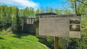 Śluza Leśniewo Górne, Kanał Mazurski, kwiecień 2025 r. - zdjęcie 14