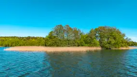 Jezioro Czos, Mrągowo widziane z wody, maj 2025 r. - zdjęcie 26