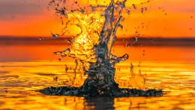 Relaksujący, kwietniowy zachód słońca nad jeziorem Dargin - zdjęcie 3