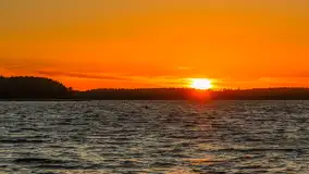 Zachód słońca nad zatoką Tracz i jeziorem Kisajno - zdjęcie 4