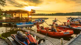Zachód słońca nad jeziorem Bocznym, Marina Lester Club, maj 2025 r. - zdjęcie 4