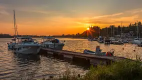 Zachód słońca w porcie Piękny Brzeg, czerwiec 2025 r. - zdjęcie 6
