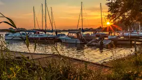 Zachód słońca w porcie Piękny Brzeg, czerwiec 2025 r. - zdjęcie 12