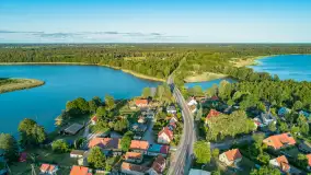 Okartowo, jeziora Śniardwy i Tyrkło z drona, lato 2025 r. - zdjęcie 2