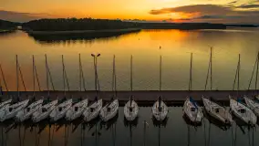 Zachód słońca nad jeziorem Kisajno, Oczy Mazur, lipiec 2025 r.  - zdjęcie 18