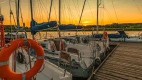 Stanica Zielony Gaj i zachód słońca nad jeziorem Kotek Wielki, czerwiec 2025 r. - zdjęcie 2