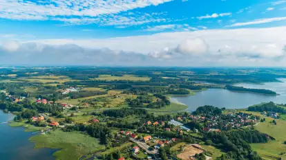 Mix mazurskich ujęć z lotu ptaka, czerwiec - lipiec 2025 r.