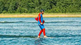 Superman na przeczce między Śniardwami a jeziorem Mikołajskim, sierpień 2025 r. - zdjęcie 18