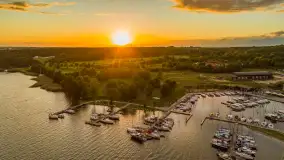 Zachód słońca z tęczą w tle, przystań Nautica, sierpień 2025 r. - zdjęcie 5