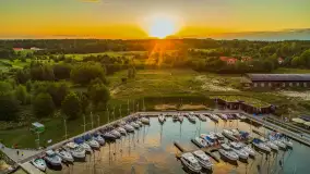 Zachód słońca z tęczą w tle, przystań Nautica, sierpień 2025 r. - zdjęcie 8