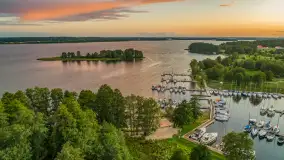 Zachód słońca z tęczą w tle, przystań Nautica, sierpień 2025 r. - zdjęcie 25