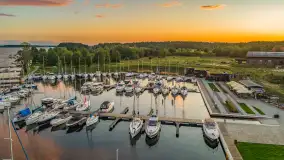 Zachód słońca z tęczą w tle, przystań Nautica, sierpień 2025 r. - zdjęcie 48