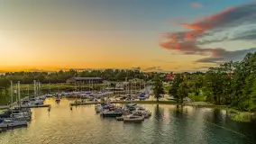 Zachód słońca z tęczą w tle, przystań Nautica, sierpień 2025 r. - zdjęcie 34