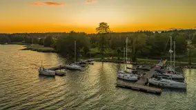 Zachód słońca z tęczą w tle, przystań Nautica, sierpień 2025 r. - zdjęcie 43