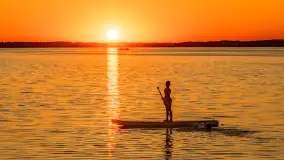 Zachód słońca nad jeziorem Śniardwy, Marina Śniardwy, sierpień 2025 r. - zdjęcie 32