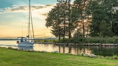 Jezioro Mamry w okolicach Węgorapy, sierpień 2025 r.
