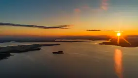 Ostatnie dzień wakacji, zachód słońca nad jeziorem Dargin - zdjęcie 25