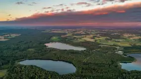 Ostatnie dzień wakacji, zachód słońca nad jeziorem Dargin - zdjęcie 12