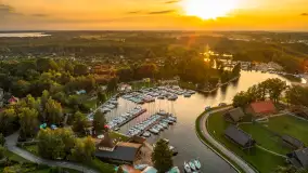 Zachód słońca w Węgorzewie, port Keja, sierpień 2025 r. - zdjęcie 13