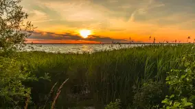 Zachód słońca nad jeziorem Śniardwy, Szeroki Ostrów, czerwiec 2025 r. - zdjęcie 14