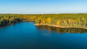 Jezioro Wesołek i puszcza Piska z drona, jesień 2025 r. - zdjęcie 25