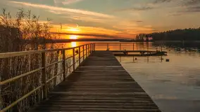 Zachód słońca nad jeziorem Gołdopiwo, listopad 2025 r. - zdjęcie 10