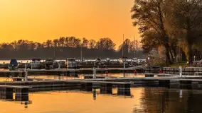 Zachód słońca, końcówka kolorów jesieni w Sztynorcie, listopad 2025 r. - zdjęcie 33